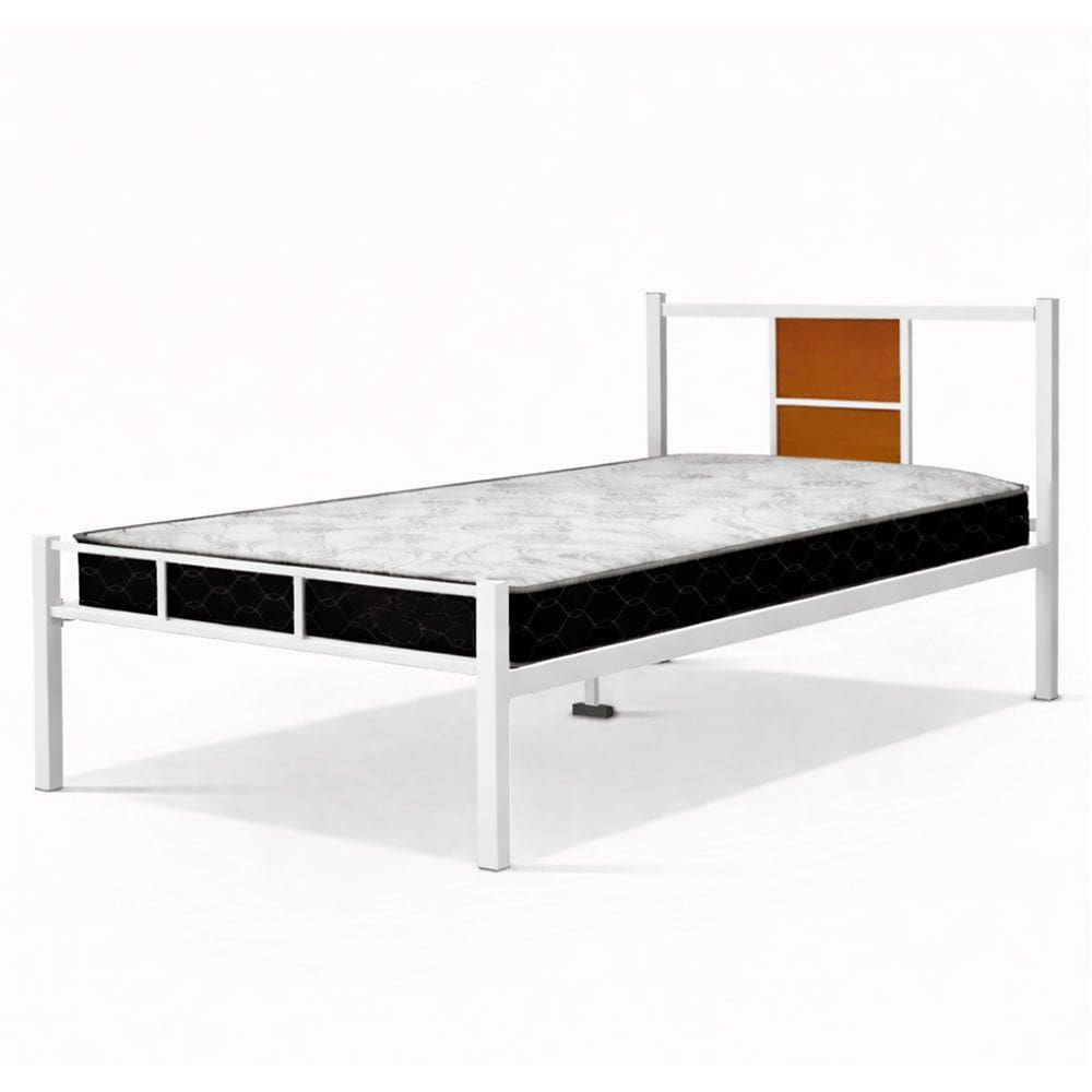 Cama Juvenil Solteiro Ravena com Colchao Solteiro 88cm Espuma D20 KLM Moveis