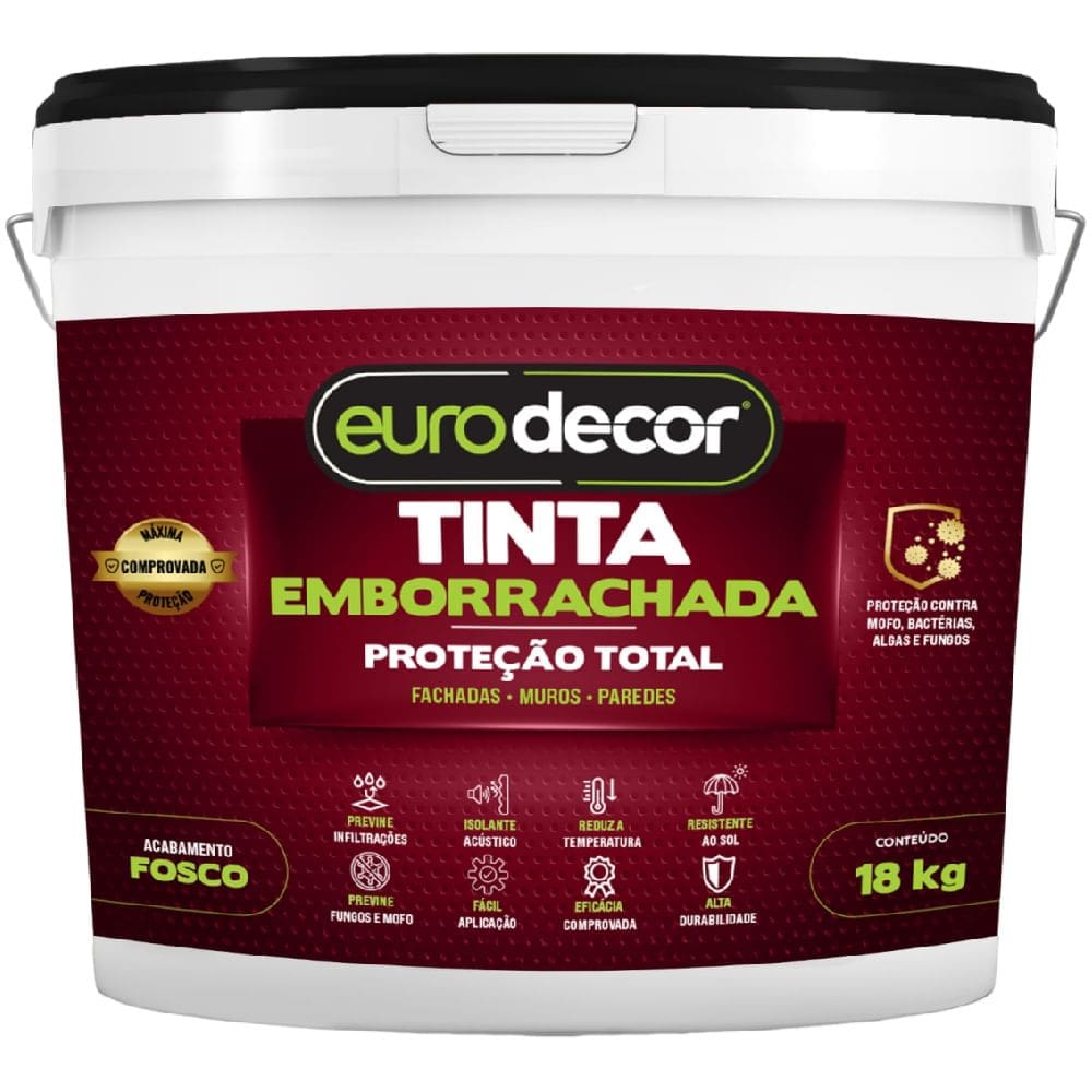 Tinta Emborrachada Fosca de 18 Kilos Gelo - 01.01.06.0006 - EURODECOR