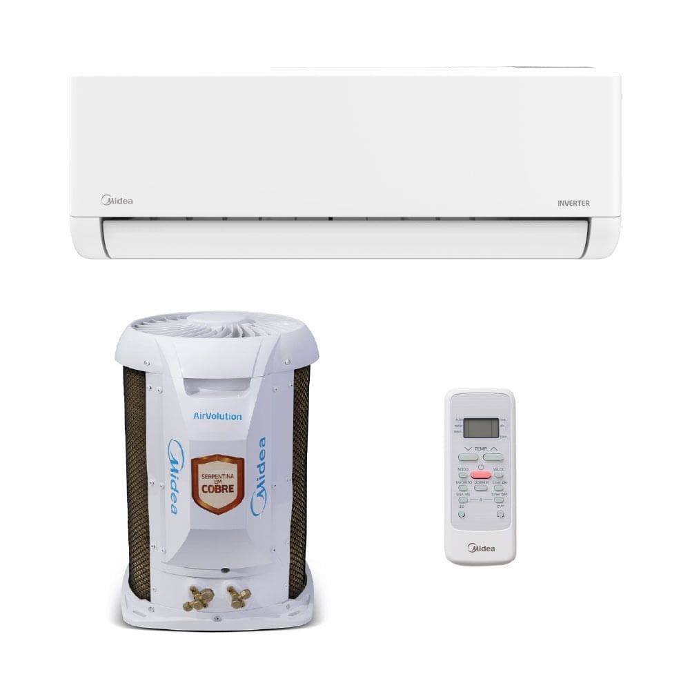 Ar Condicionado Split Hi Wall Midea Airvolution Lite Inverter 22.000 Btus Frio 220V R-32