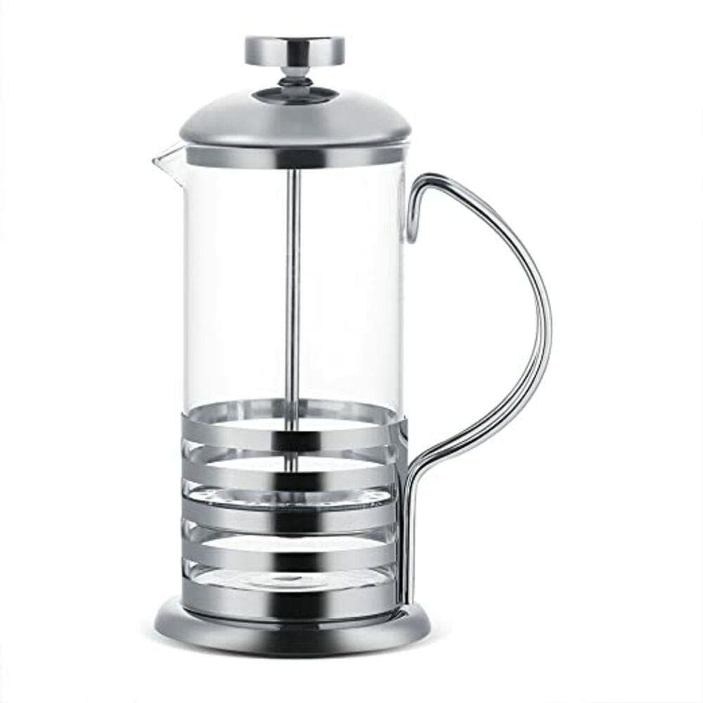 Cafeteira Francesa Em Inox Decorada 1 Litro Prensa Chaleira Cafe Expresso Grande Em Vidro Cremeira Bule 1000ml