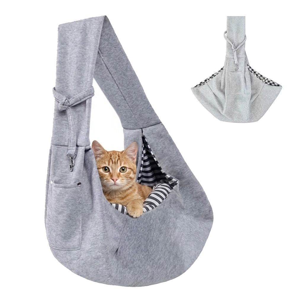 Bolsa Canguru Transporte Gato Cachorro Pet Animal Malha Resistente Tira de Ombro Tecido Confortavel Respiravel