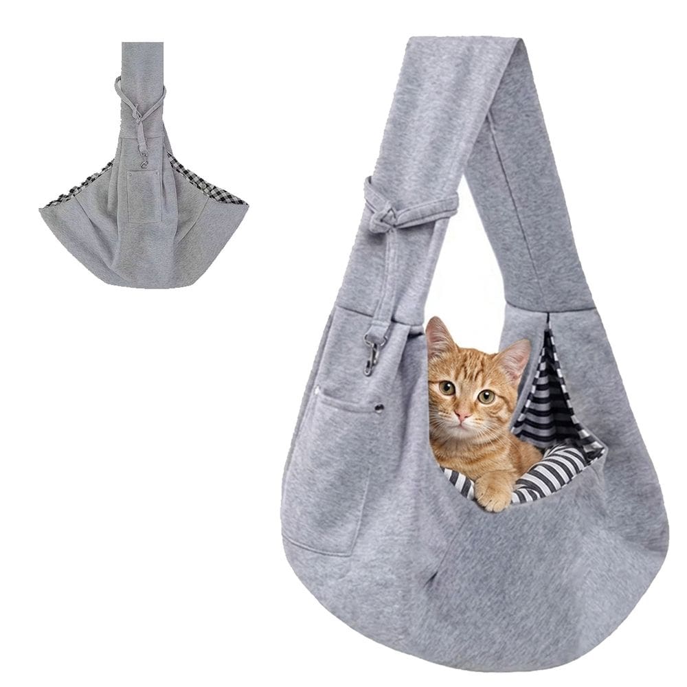 Bolsa Canguru Transporte Gato Cachorro Pet Animal Malha Respiravel Tira de Ombro Tecido Confortavel Resistente
