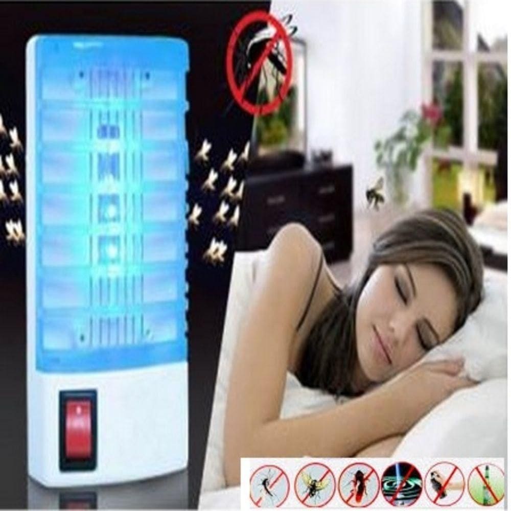 Repelente Eletronico Matador De Mosquitos, Pernilongos E Insetos Voadores Com Luminaria Luz Noturna Led 2 Em 1 Bivolt