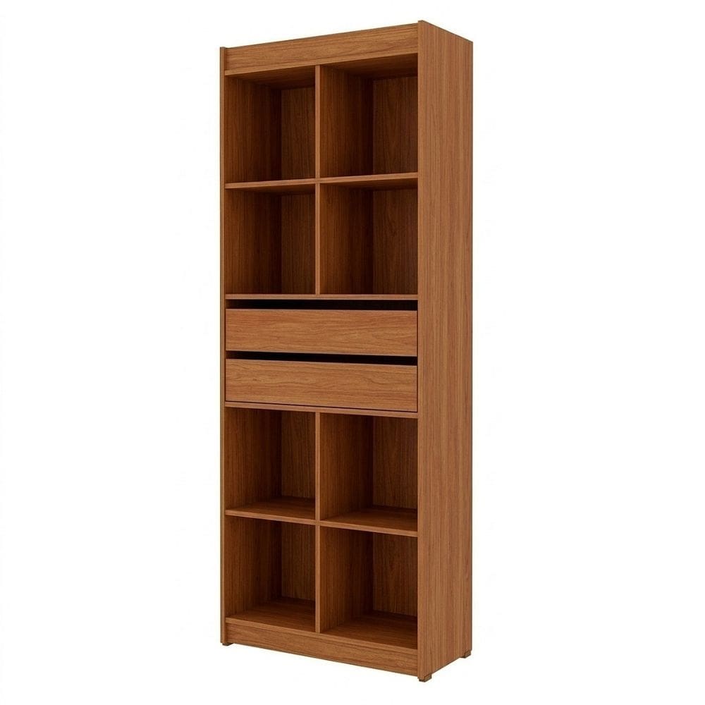 Estante Colmeia Com Gaveta 100% Mdf Amadeirado - Suprema Móveis