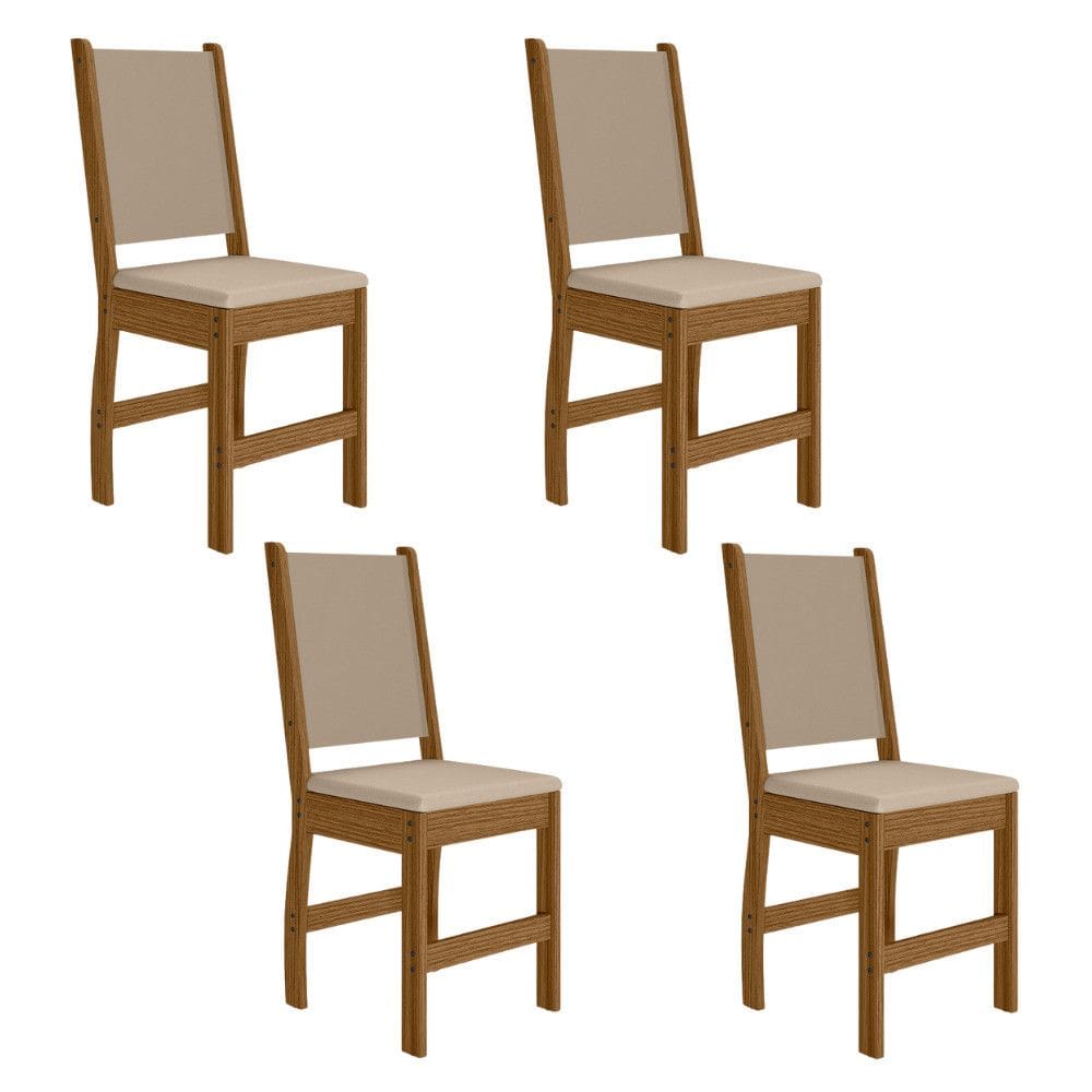 Conjunto 4 Cadeiras Clara Poliman Moveis