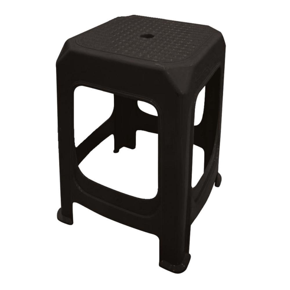 Banqueta Porto Plástico Total Green - Preta - 5025 - Xplast