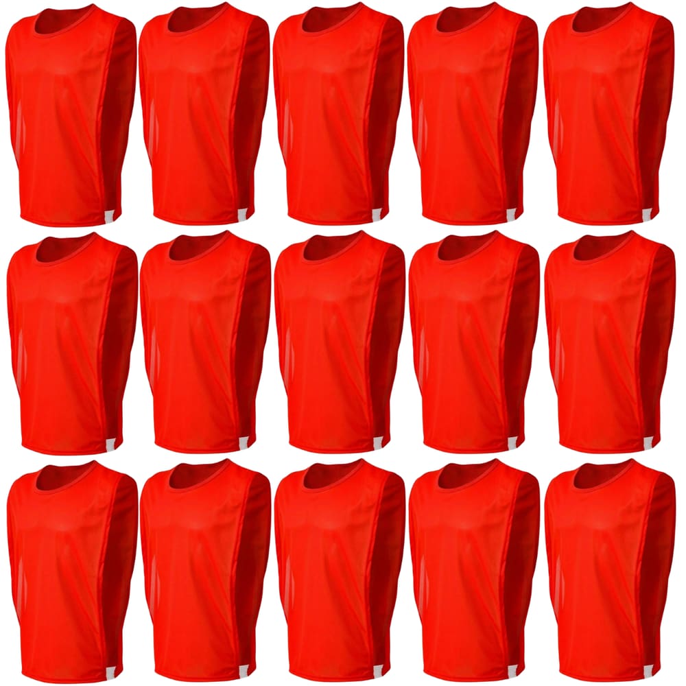 Kit Colete 15 Pçs Treino Futebol Trb Liso Tecido Em Poliéster