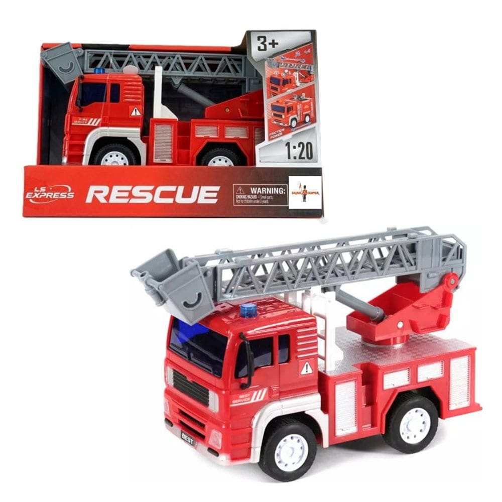 Bombeiro Escada c/ luz e som a Fricção 1:20 - Brink Center