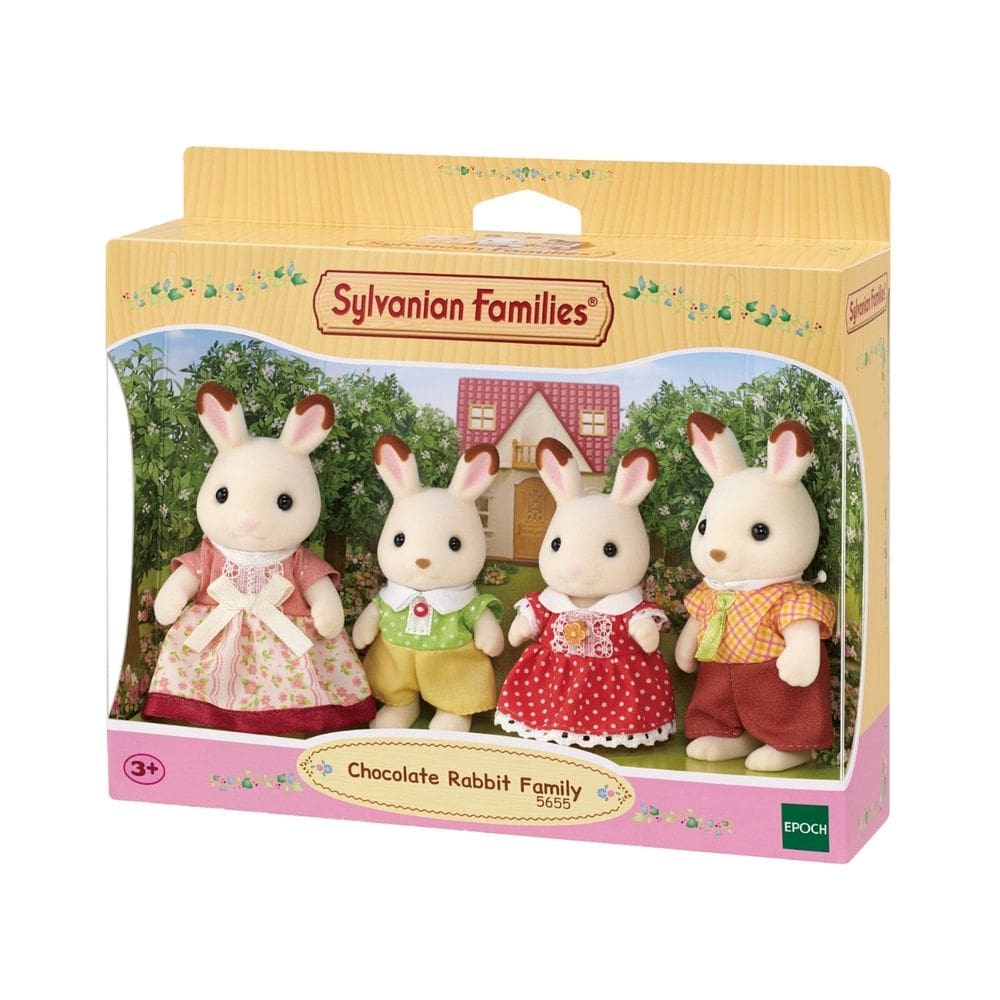 Família dos Coelhos Chocolate - Sylvanian Families