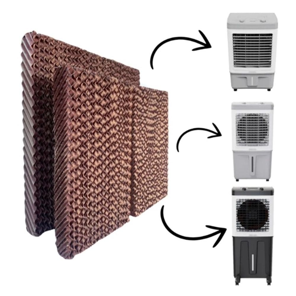 Kit Completo Colmeias/Filtro Para Climatizadores Portáteis 35/60/80 Litros