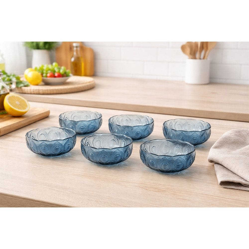 Conjunto de Tigelas de Vidro para Sobremesa 280ml 6 Pecas La Vittra