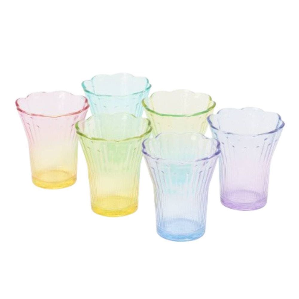 Jogo de 6 Copos 240ml Coloridos La Vittra
