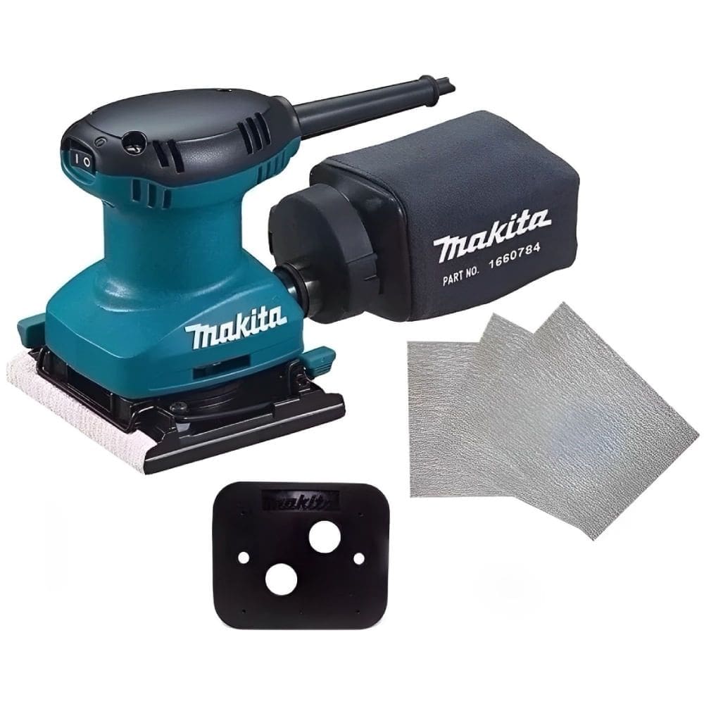 Lixadeira Orbital 220 Volts 180 Watts com Dupla Isolação e Saco Coletor - BO4557 - MAKITA