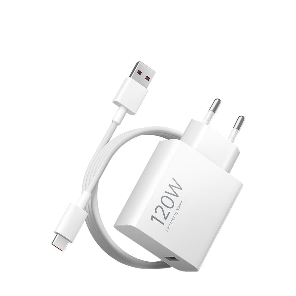 Carregador Xiaomi Hypercharge 120W+Cabo Usb-A, Ultrarrápido
