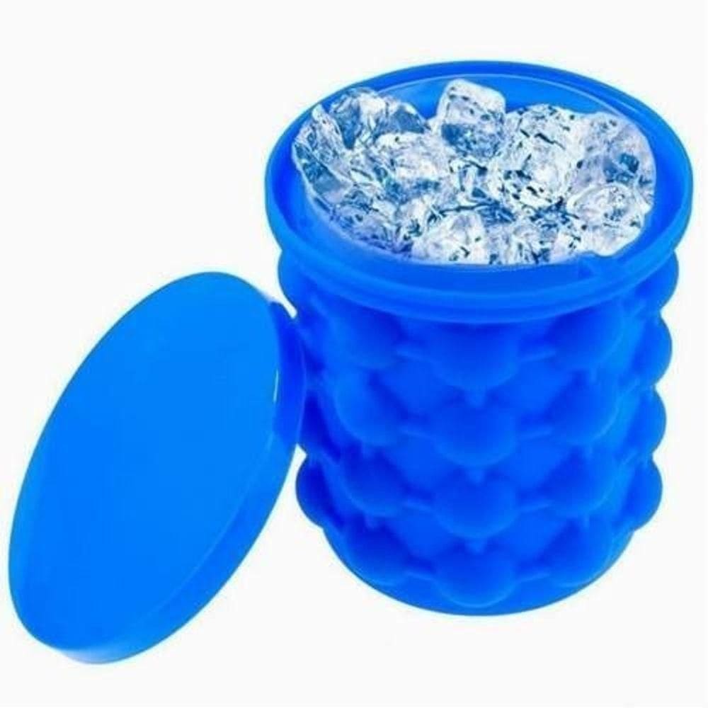 Mini Balde Forma De Gelo Em Silicone Ice Design Compacto E Inovador