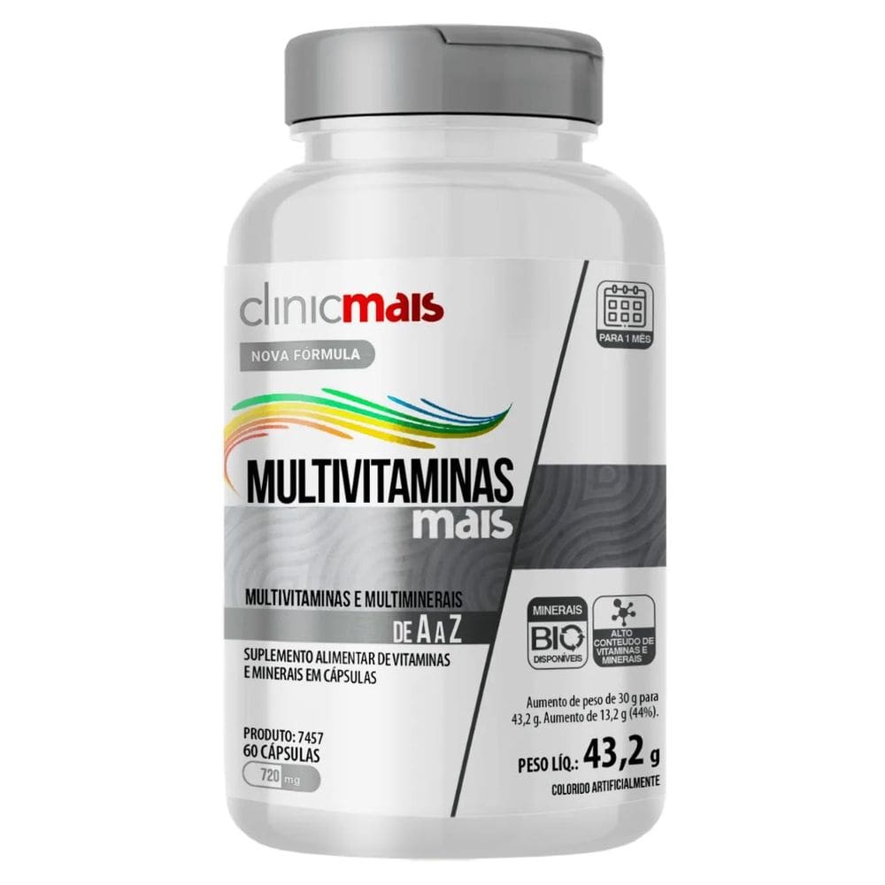 MultiVitMais Multivitaminas de A a Z 60 cápsulas de 720mg