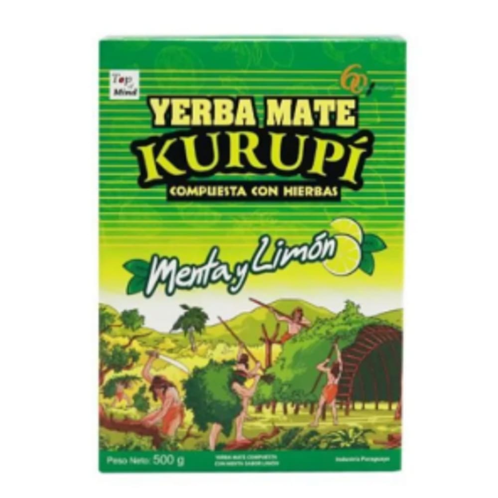 Erva Mate para Tereré Menta y Limão 500 gramas - Kurupí