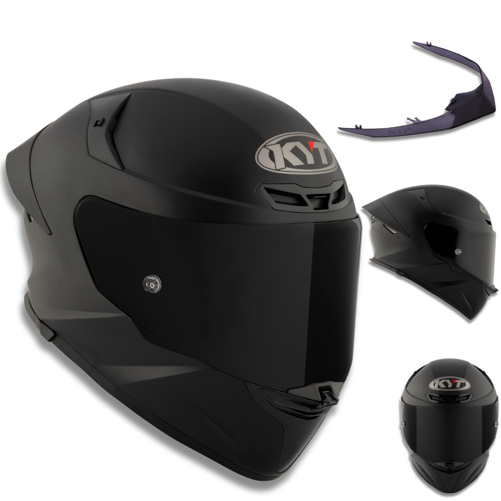 Capacete KYT TT Revo Plain Preto Fosco
