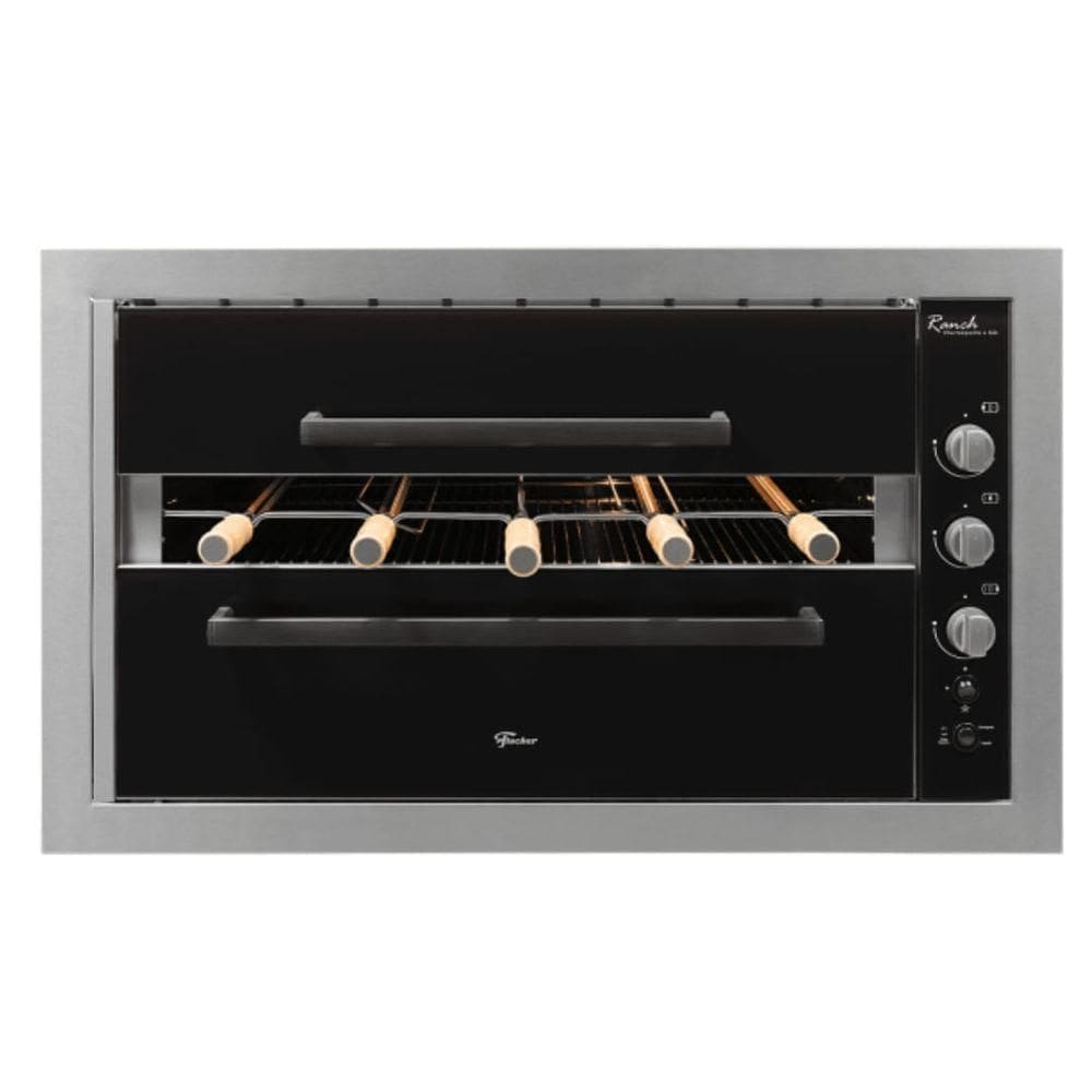 Churrasqueira Fischer 33925 A Gás Embutir Ranch 5 Espetos Inox GLPBivolt 33925-92964