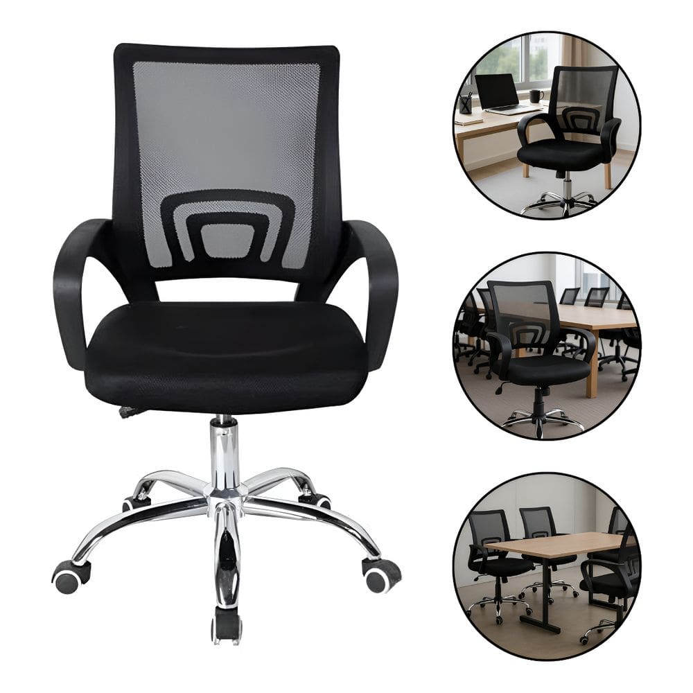 Cadeira Escritorio Ergonomica Giratoria Altura Ajustavel Confortavel Estudos Casa Home Office Quarto Apoio Braços