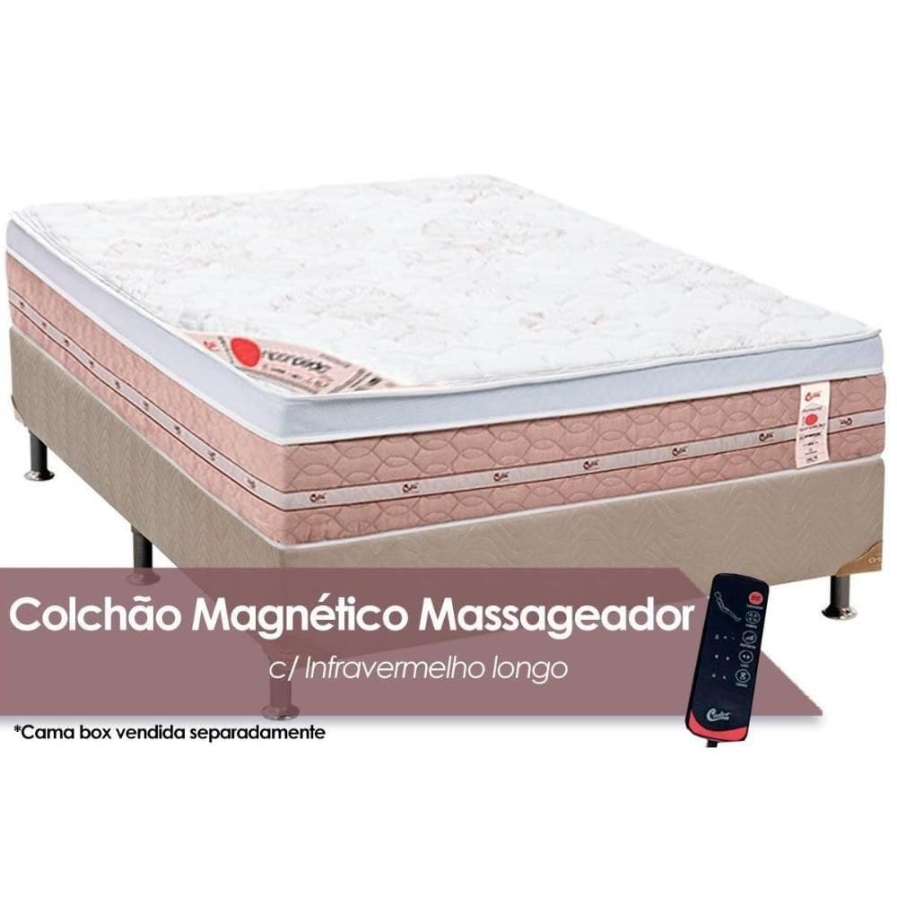 Colchão Casal Magnético C-vibro Massagem Niponpedic Molas Tecnopedic (138x188x31) - Castor