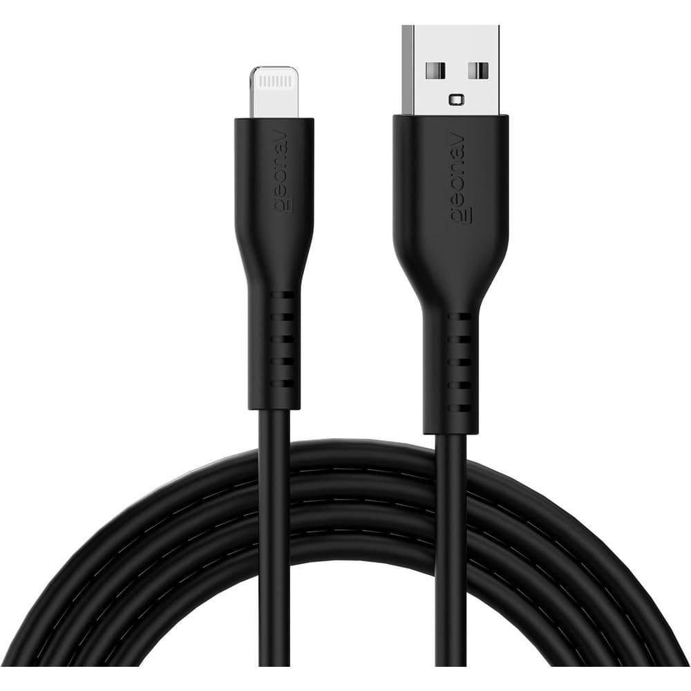 Cabo Usb-A P/ Lightning Mfi Em Silicone, 1,5M Preto