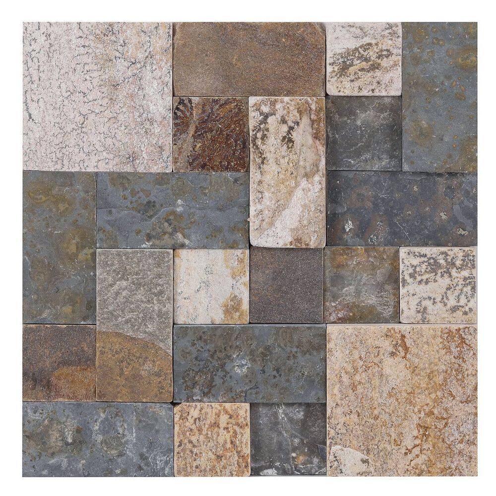 Mosaico Pedra Ferro Anticatto - 30x30cm Multi