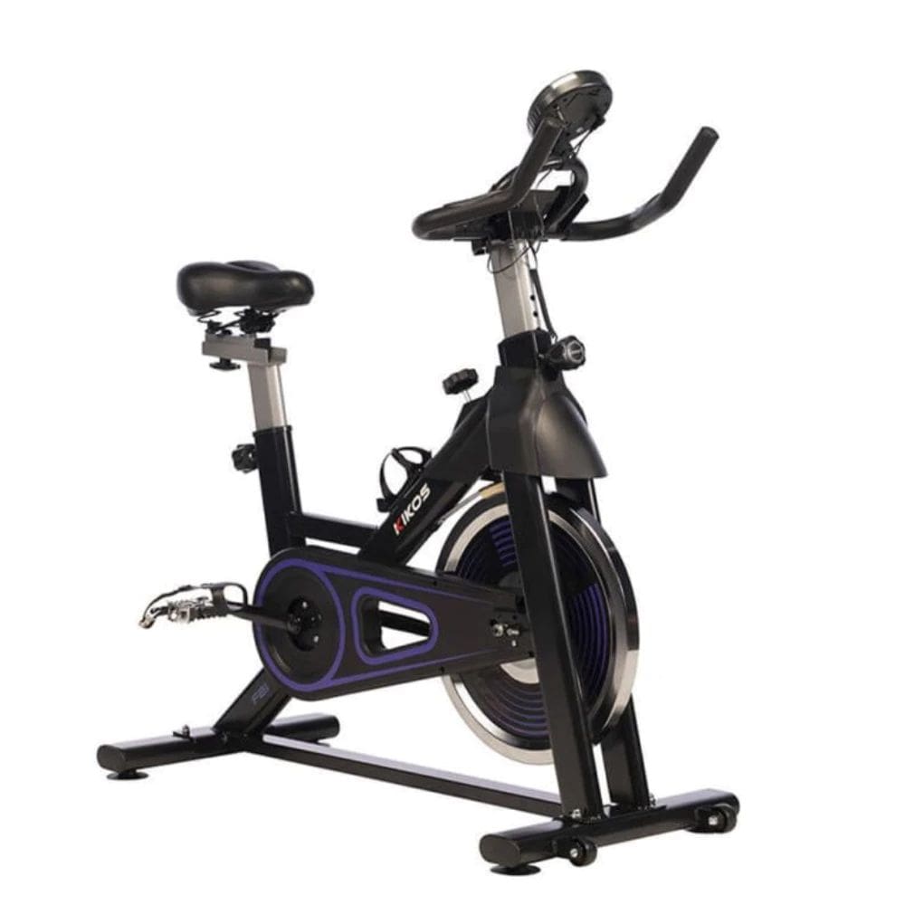 Bicicleta Ergométrica Spinning Kikos F2I Com Roda de Inércia 8kg, Cardio Residencial, Display Lcd e Ajustes