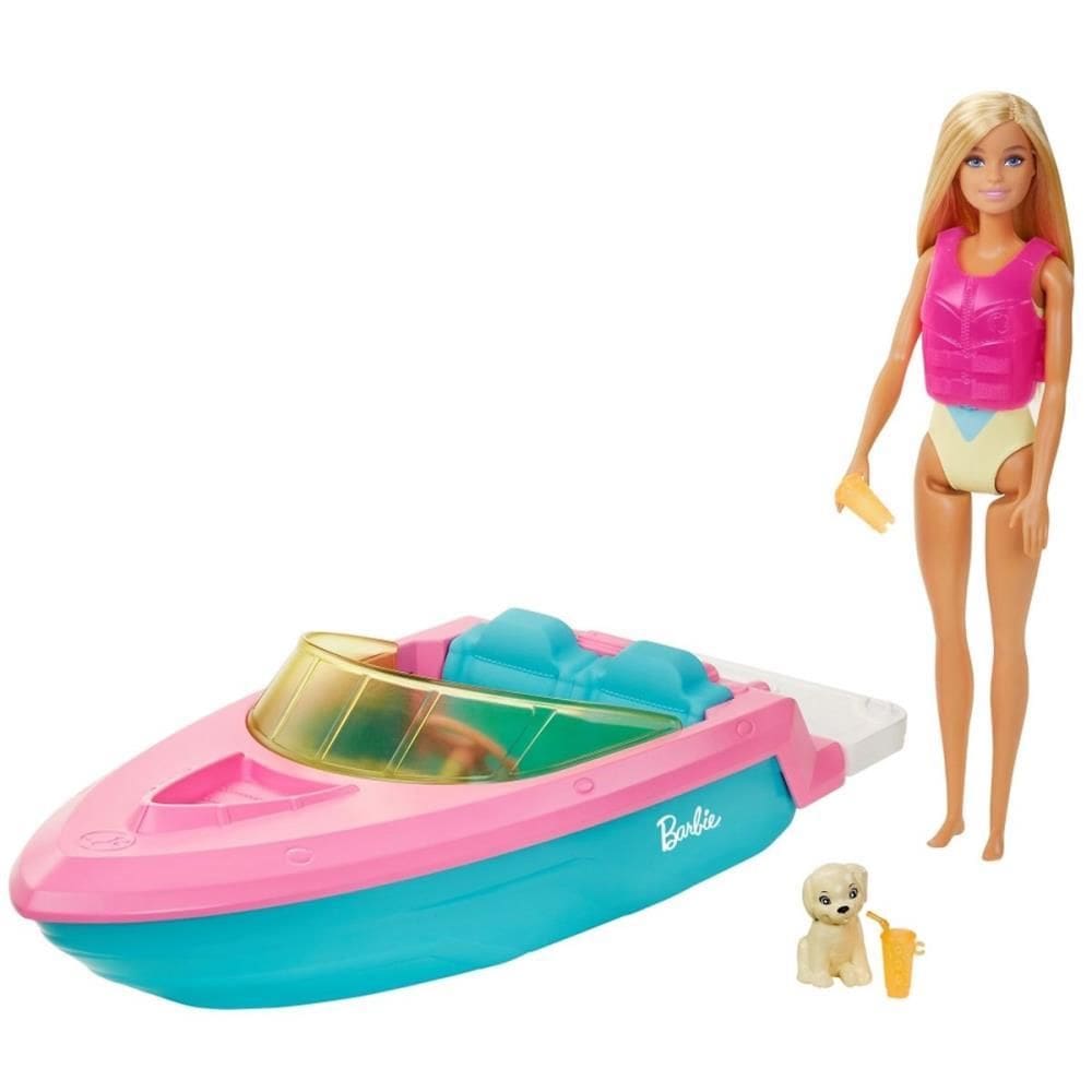 Barbie Estate Barco Com Boneca - Mattel