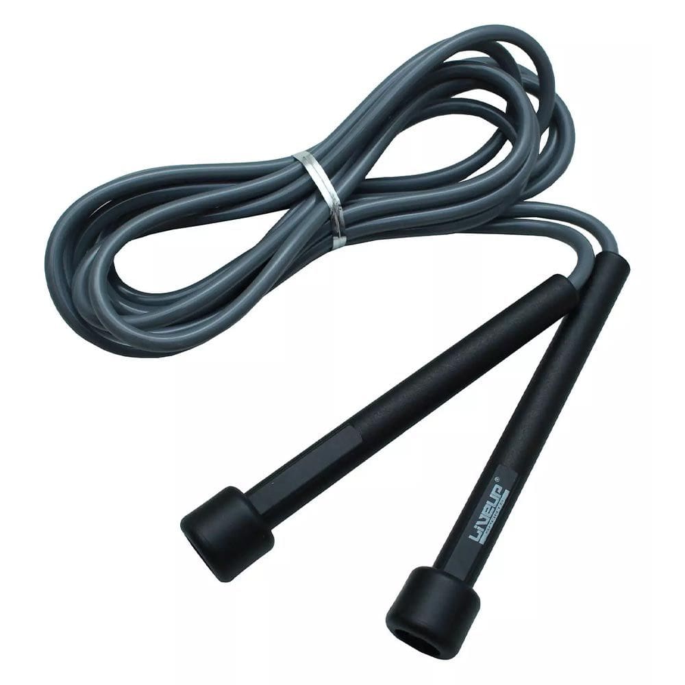 Corda de Pular Silicone - Pilates Funcional Fitness Live Up [COR: CINZA]