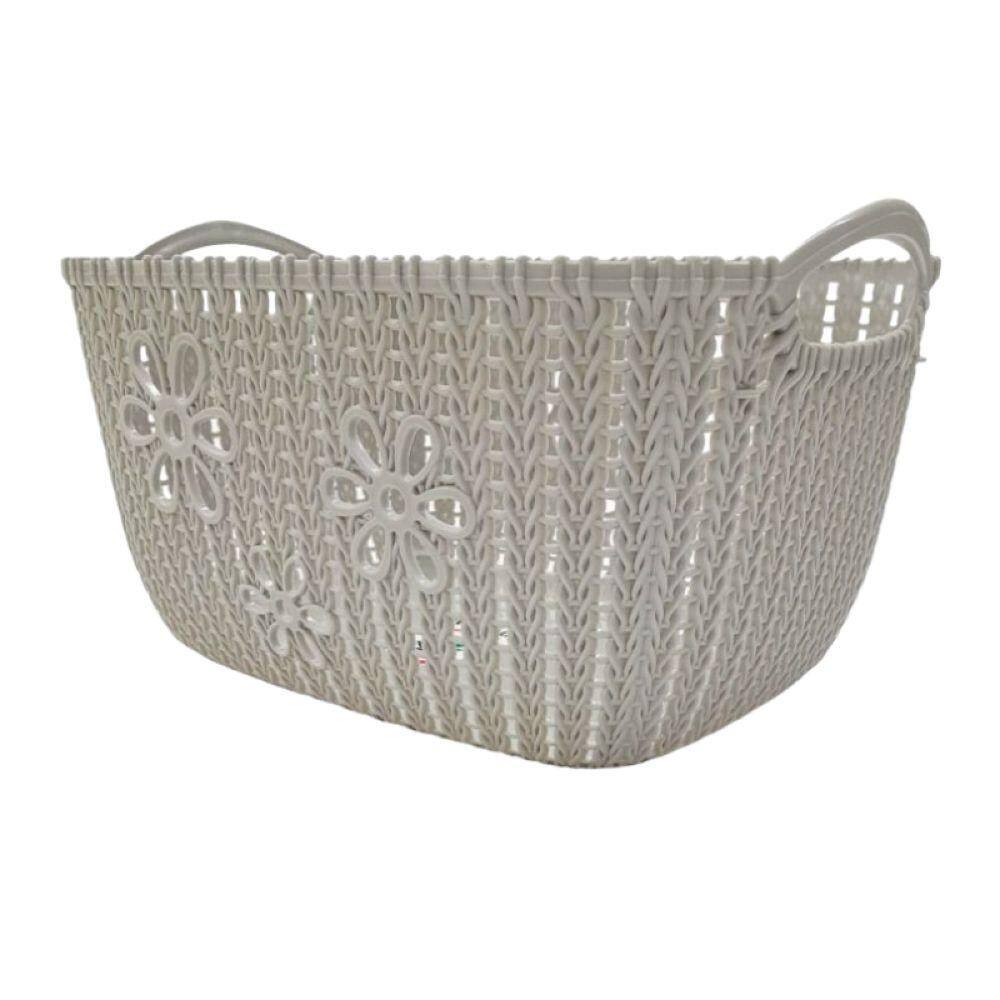 Cesta Organizadora Floral Cinza 7L - CF1938 - Monte Líbano