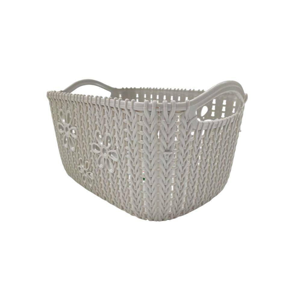 Cesta Organizadora Floral Cinza 3.5L - CF1933 - Monte Líbano