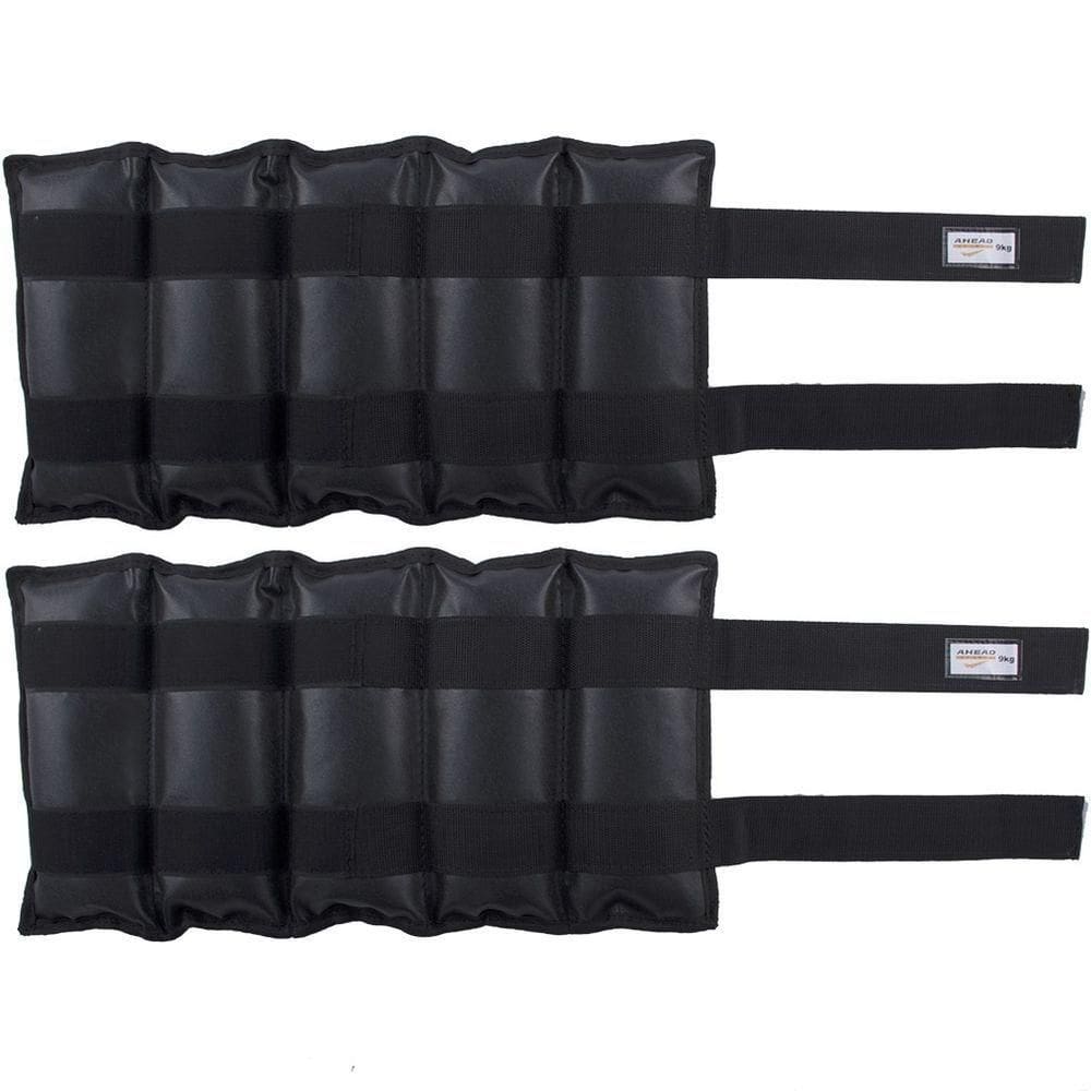 Par Caneleiras De Peso 9kg (ankle Weights Pair 9kg) - Ultrafit - Preto