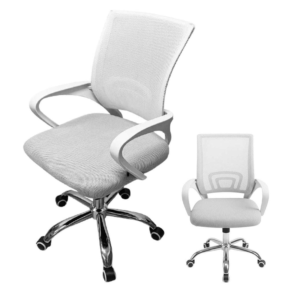 Cadeira de Escritorio Ergonomica Giratoria Rodas Altura Ajustavel Confortavel Estudos Casa Home Office Quarto Apoio