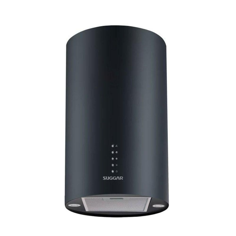 Coifa Suggar De Ilha Redonda TP3521PT35cm Quartzo Preta 110V