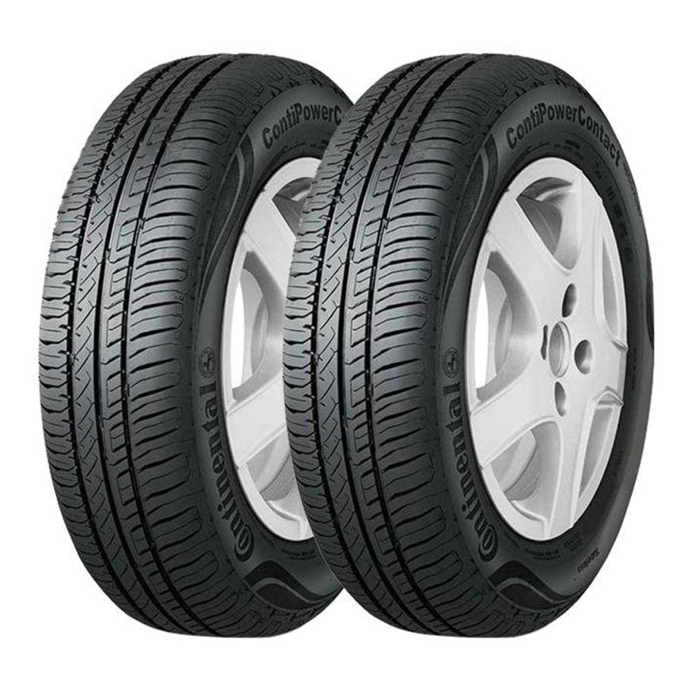 Kit 2 Pneus Continental 185/65R15 ContiPowerContact 88H Sandero Logan Versa