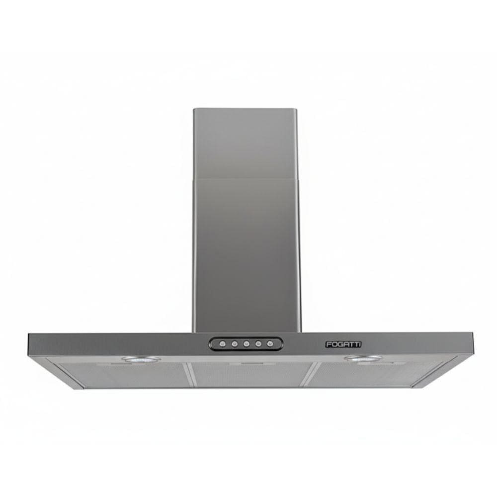 Coifa De Parede 90cm Retangular Duto Slim Fogatti Inox 110V