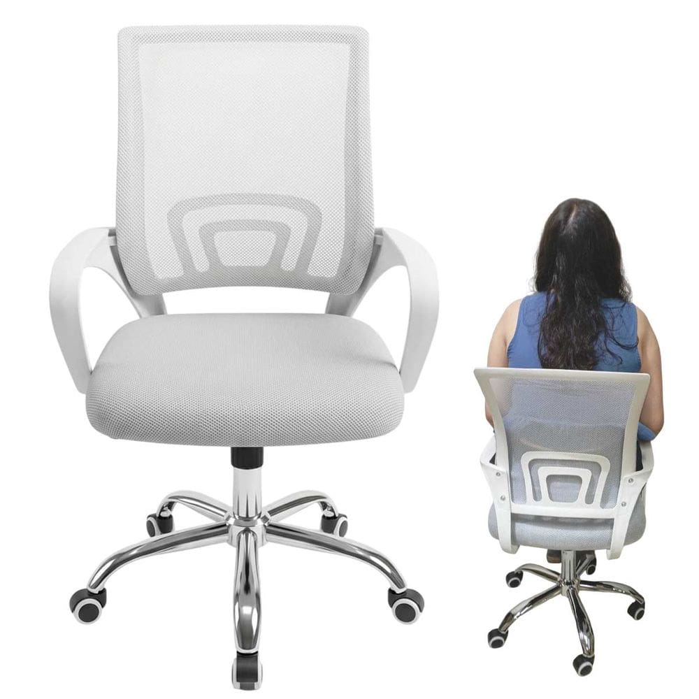 Cadeira de Escritorio Ergonomica Giratoria  Ajustavel Assento Confortavel Estudos Casa Home Office Quarto