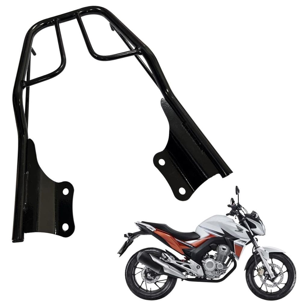 Bagageiro Churrasqueira Cb 250f Twister 2019 A 2022 Preto