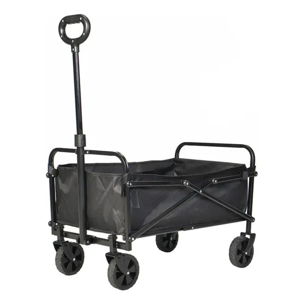 Carrinho Dobravel Portatil Carga Multifuncional - Preto