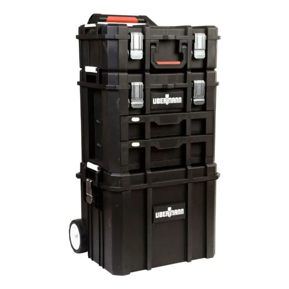 Carrinho Maleta Ferramentas Plastico 3 Modulos 100x56x37cm