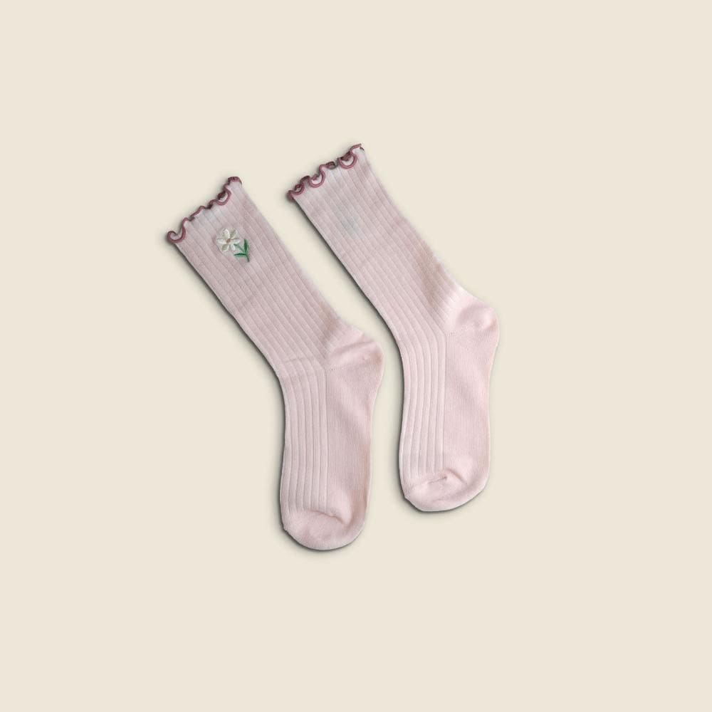 Meia Bloom Rosa - A\\CASA