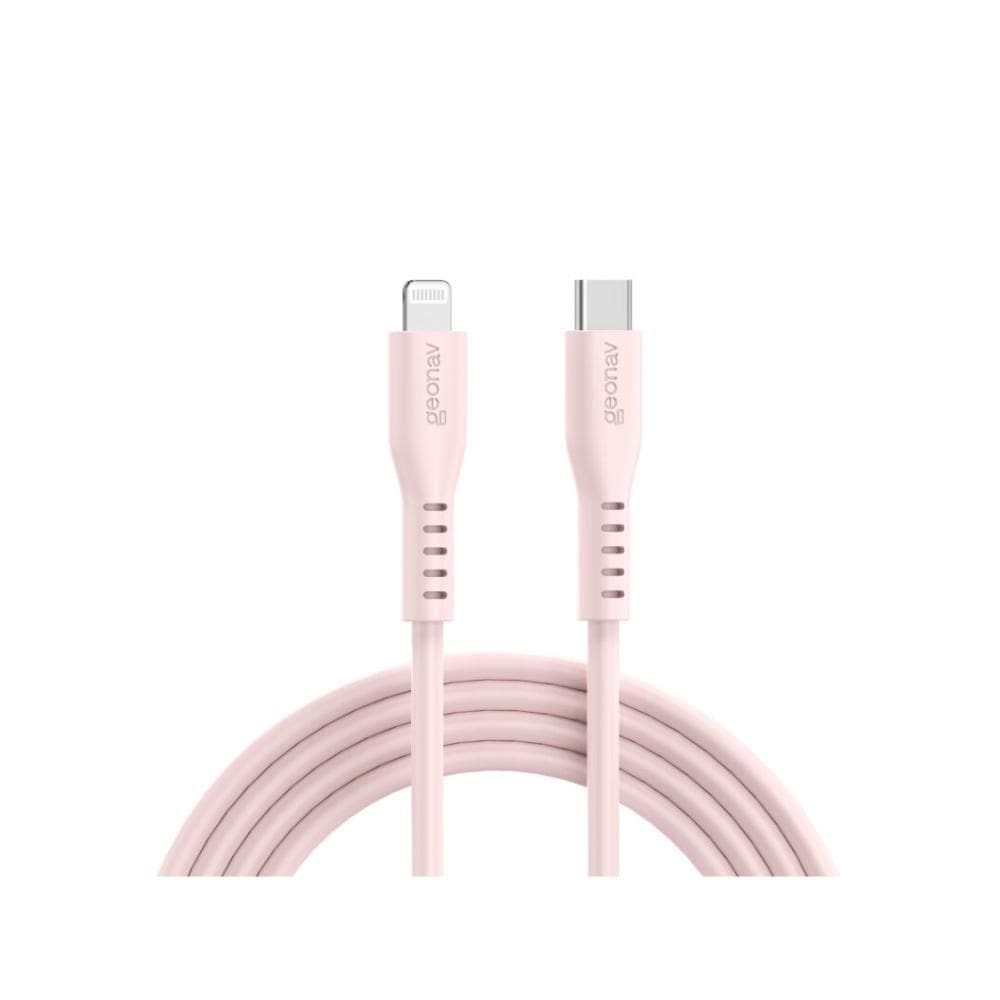 Cabo Usb-c P/ Lightning Mfi Em Silicone, 1,5m Rosa