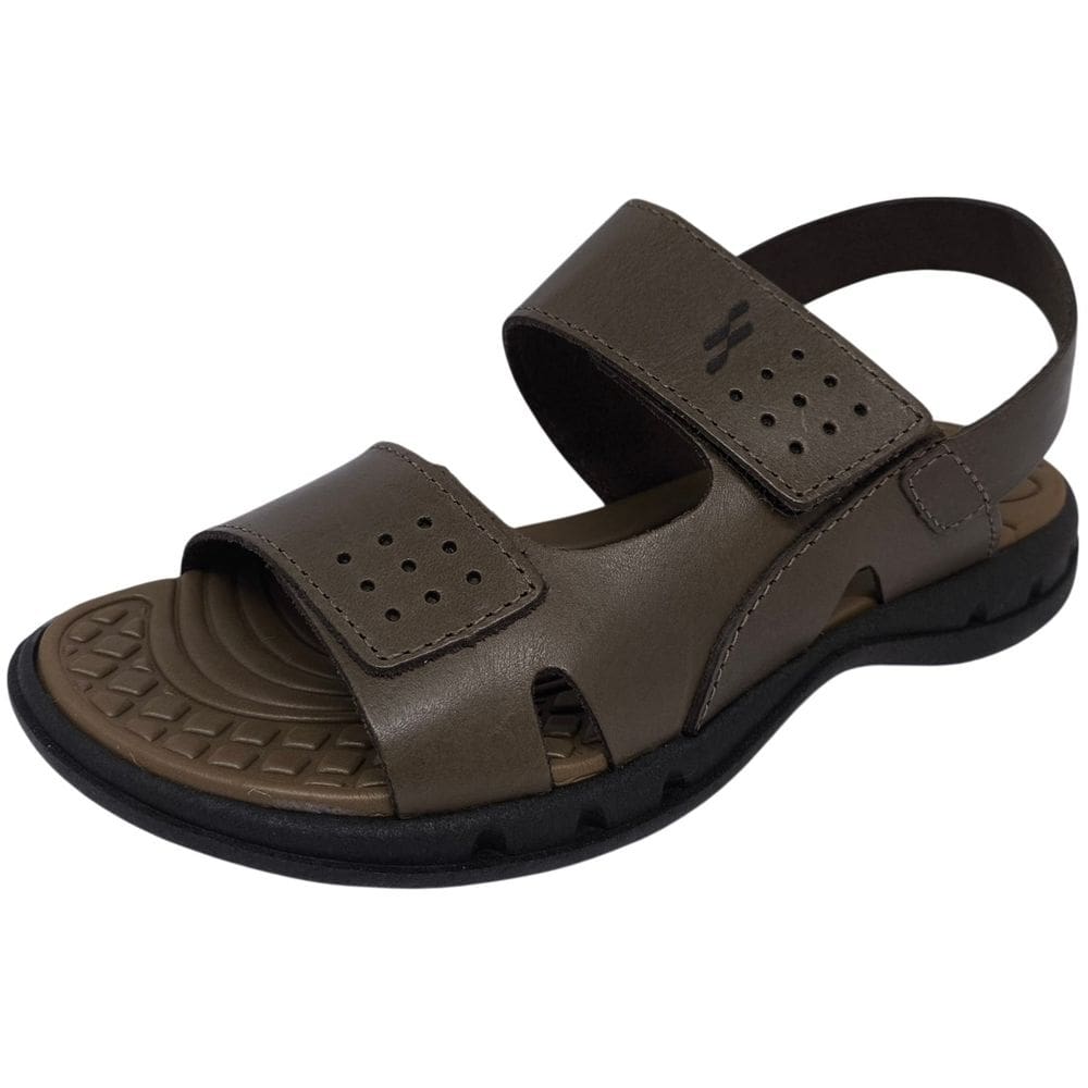 Sandalia Masculina Ajuste Pratico Confortável Couro Itapua