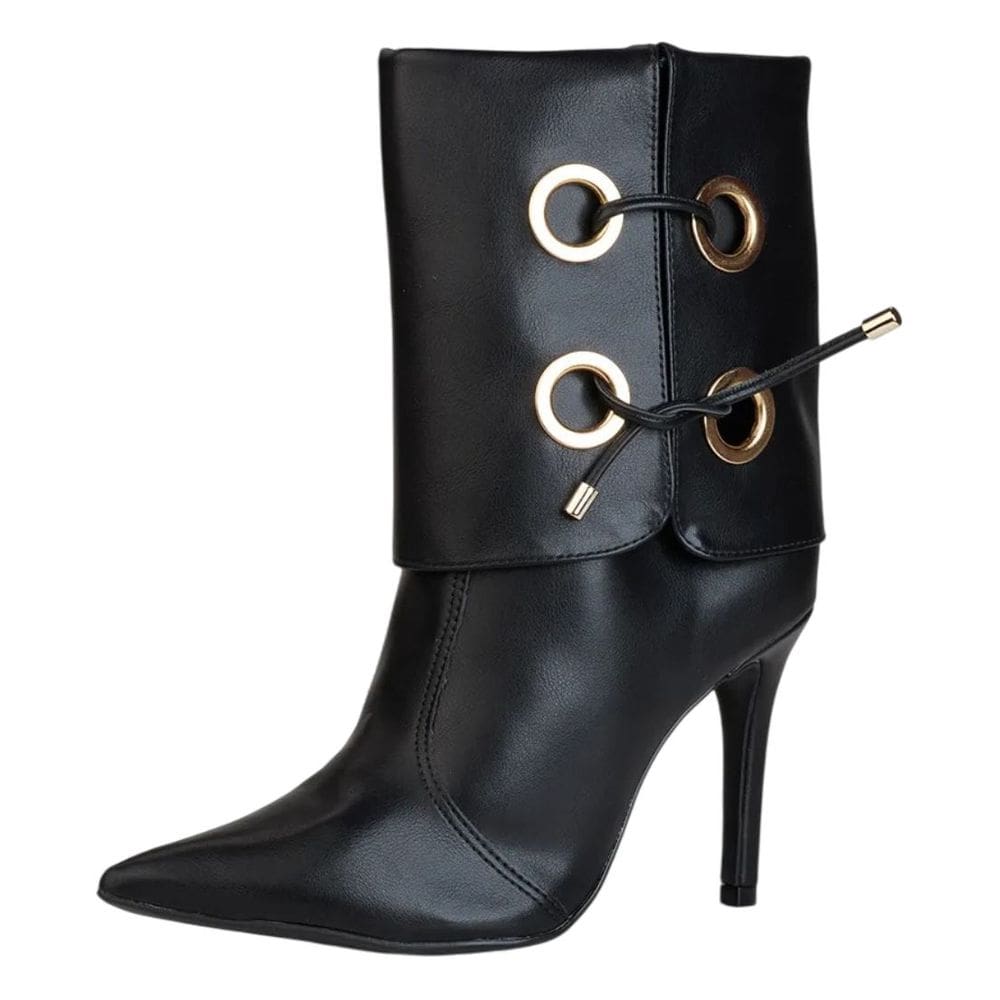 Bota Feminina Confortavel Elgetante Social Salto Fino Bebece