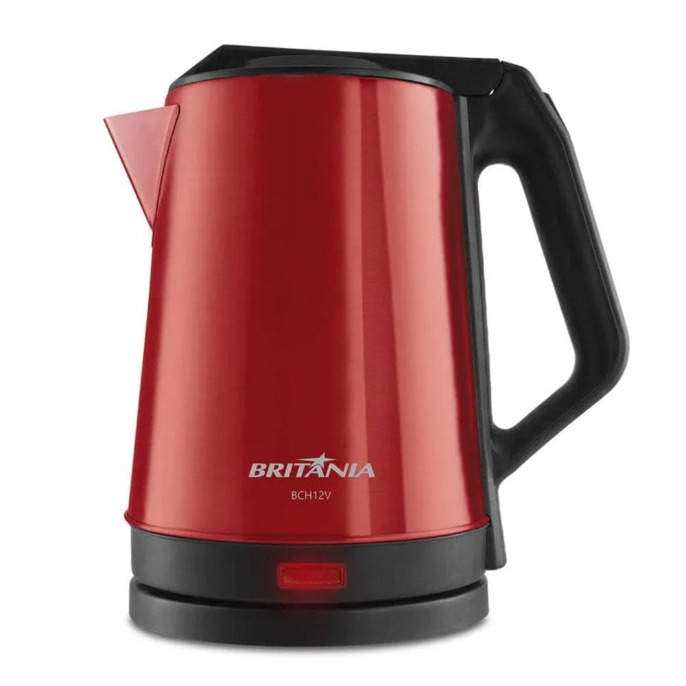 Chaleira Elétrica Britânia BCH12V 1,9L 1150W Vermelho Anti Superaquecimento