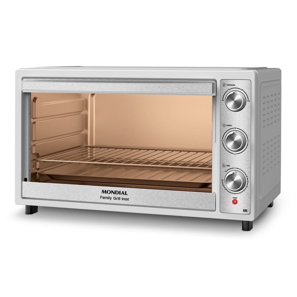 Forno 60l Mondial Branco/prata - Elétrico - Family Grill - 110v - Frn-60-wi