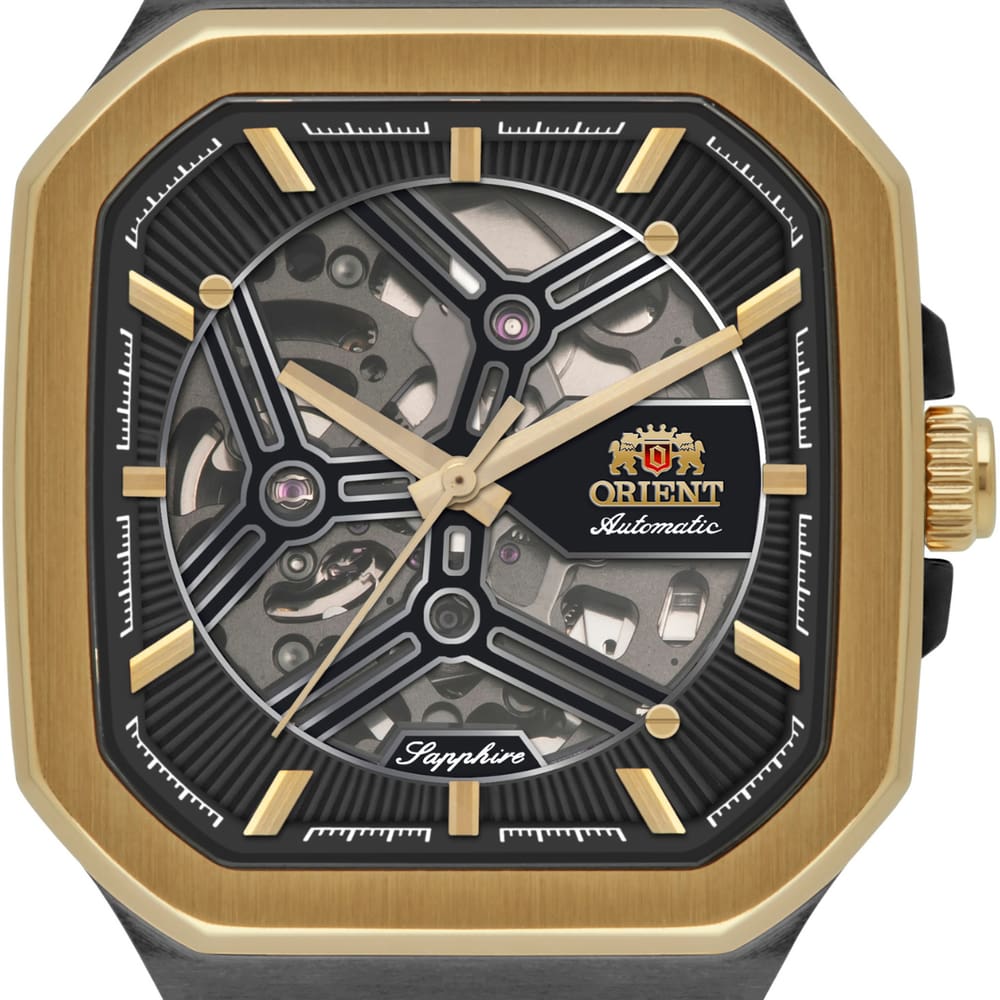 Relógio Orient Masculino Automatico Preto Skeleton | Casas Bahia