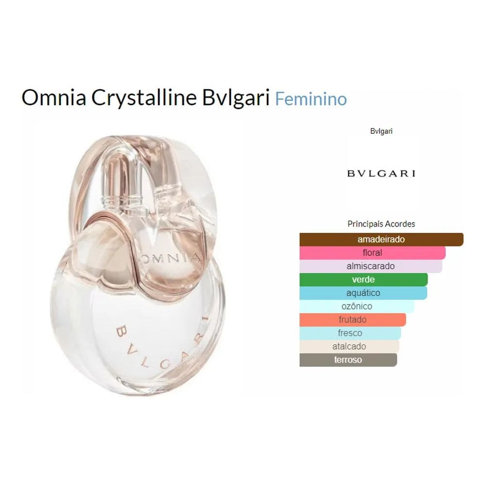 Perfume Bvlgari Omnia Crystalline Eau de toilette | Casas Bahia
