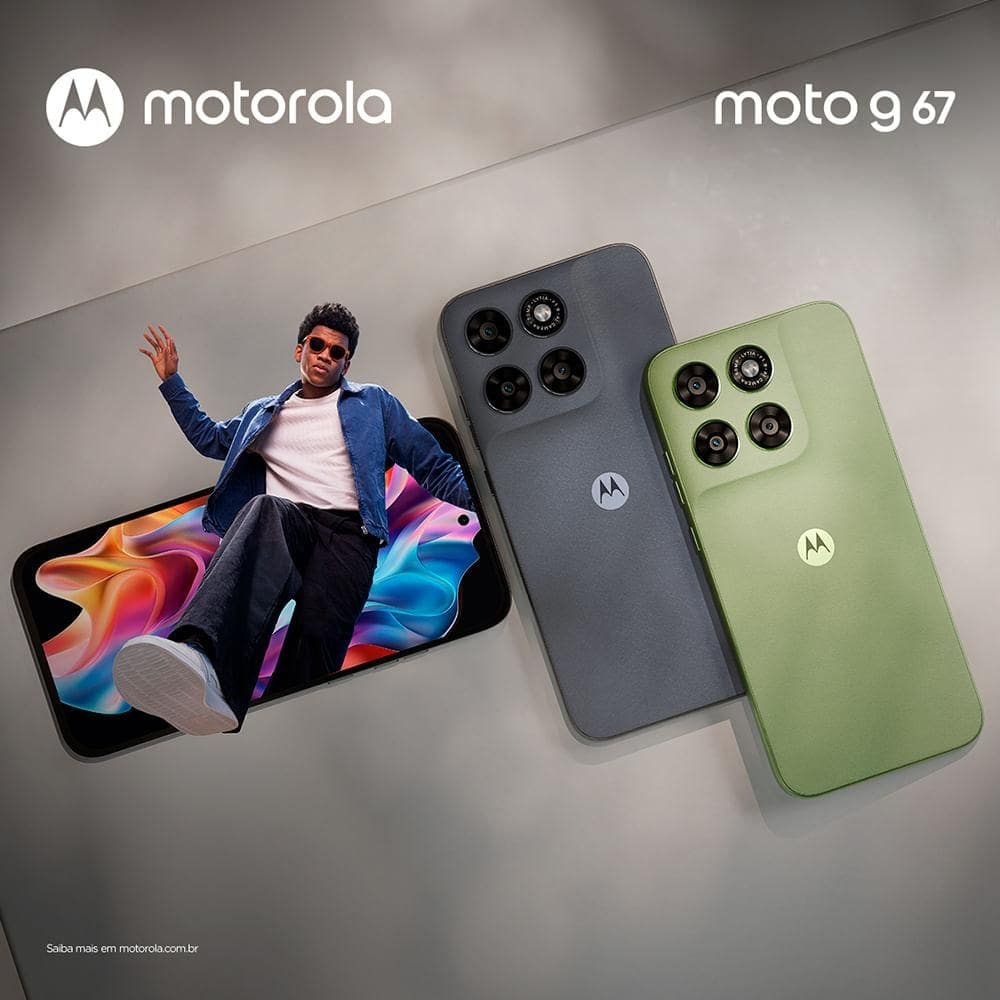 Smartphone Motorola Moto G67 5G Chumbo, | Casas Bahia